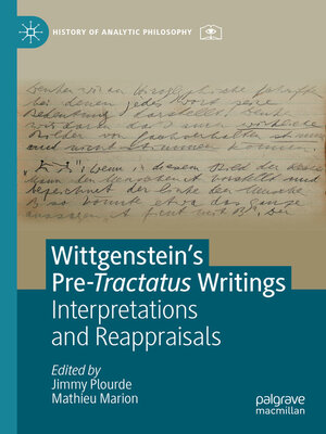 cover image of Wittgenstein's Pre-Tractatus Writings